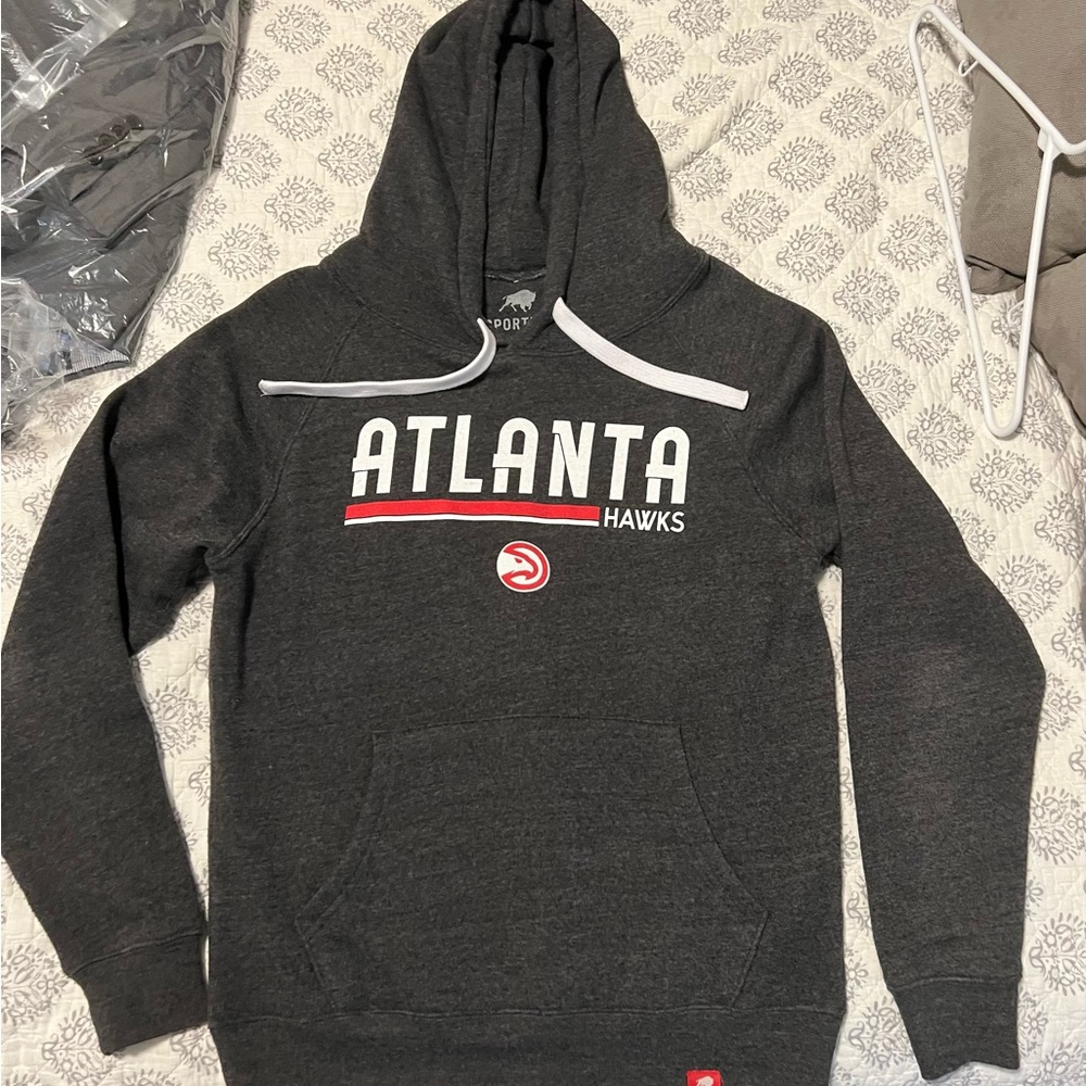 Atlanta Hawks Sportique Brand Hooded Sweatshirt (Hoodie)